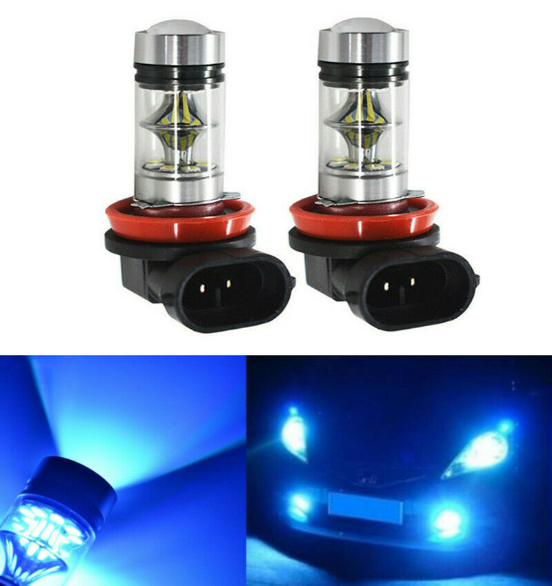 Lámpara de niebla de automóvil 100W H8 / H9 / H11 8000K Ice Blue Fog Light