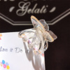 Big elegant crab pin from pearl, hairgrip, shark for bath, hairpins, hair accessory, new collection, South Korea