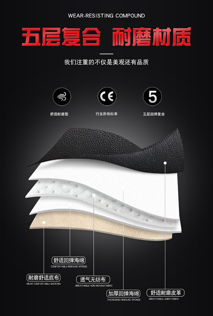 New solid waist full leather four seasons universal five-seat car cushion foreign trade export Europe and the United States wholesale all-inclusive car cushion