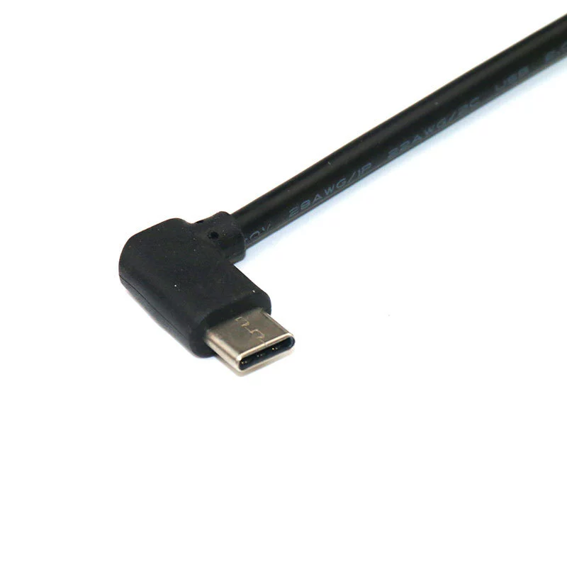 USB2.0 к USB-C кабель данных под углом 90 градусов Type-C 90° скорость зарядки