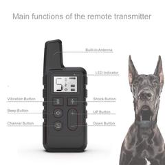 Pet Supplies Electronic Collar Waterproof 500m Remote Shock Vibration Warning Manufacturer's Private Model Dog Barking Control Device