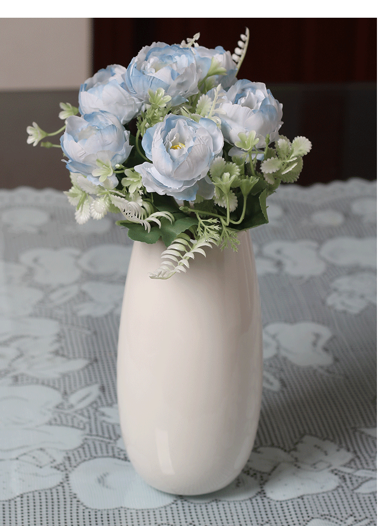Silk fabric peony artificial flower handles, door knocker decorative flowers, silk flower artificial flowers, wall decorations, hanging decorations, Amazon supply detail image 16