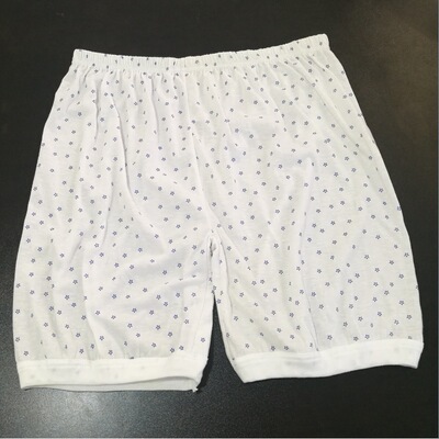 老年人內褲平角褲女純棉大褲頭老太太媽媽內褲100%全棉印花短褲