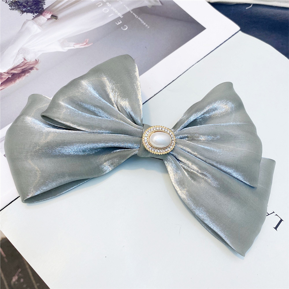 Trendy Fabric Large Double-layer Bow Hairpin display picture 8