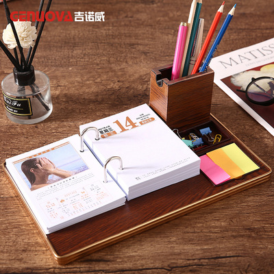 2021年台历座带便签记事日历定制牛年多功能台历广告礼品日历撕历