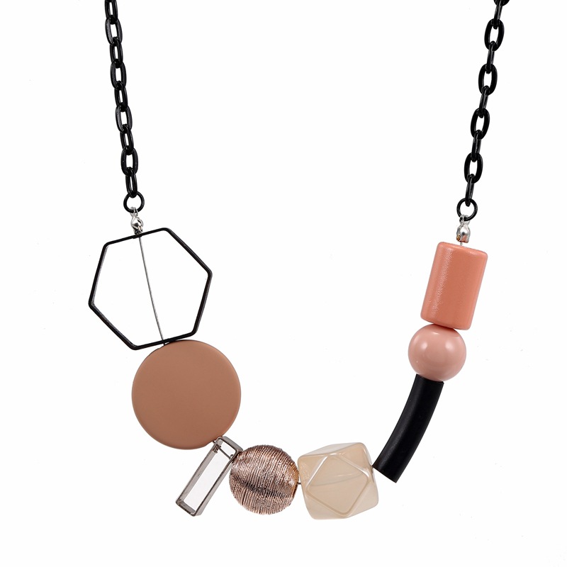 Simple Style Geometric Arylic Women's Necklace display picture 5