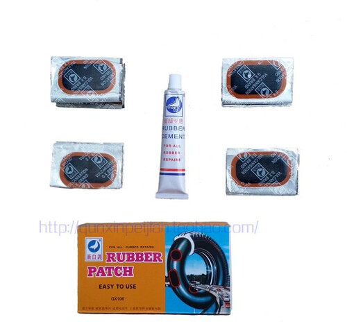 Pigeon brand cold repair glue, bicycle and motorcycle tire patch, tire repair tool, repair liquid and glue to repair tire