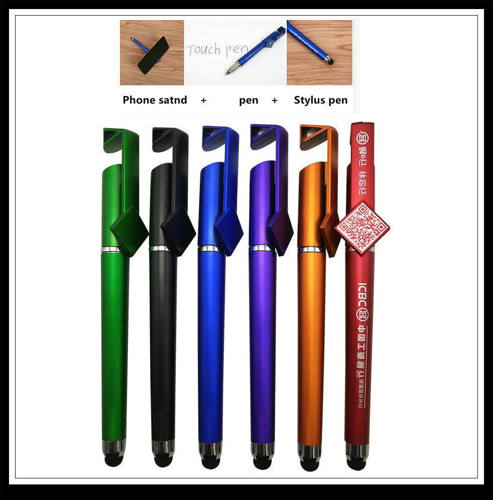 Solid Color Mobile Phone Holder Gel Pen Signature Pen display picture 2
