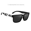 KDEAM colorful real film polarized sunglasses casual box sunglasses colorful trendy glasses KD2501pro