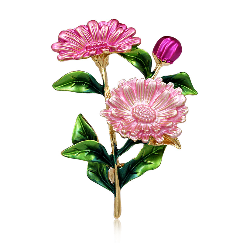 Romantic Flower Alloy Inlay Artificial Pearls Rhinestones Women's Brooches display picture 3