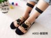 Autumn socks, glossy ultra thin crystal, Korean style, mid-length, plus size