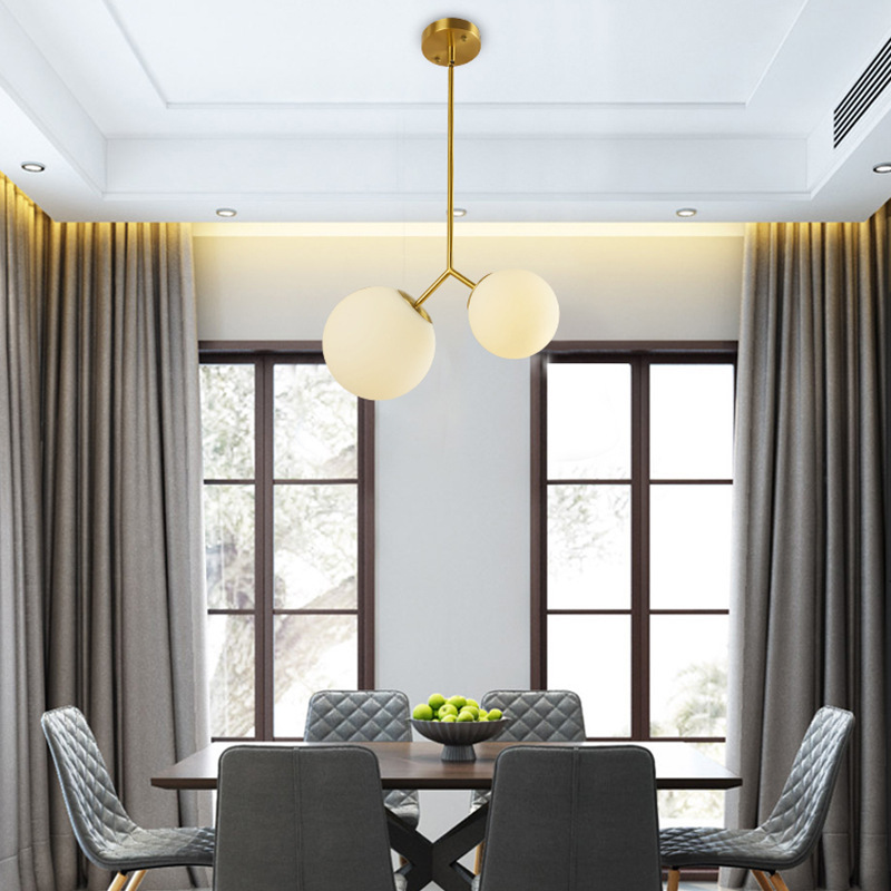 北欧led大气分子灯现代简约灯具客厅灯创意个性魔豆卧室餐厅吊灯