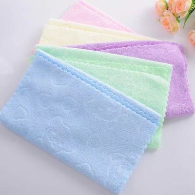 經編壓花卡通小熊30*60 cm五彩毛巾吸水禮品贈品地攤超細纖維毛巾
