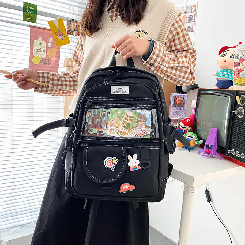 Cute Transparent Funny Soft Backpack display picture 107