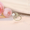 Small design fashionable one size ring, light luxury style, on index finger