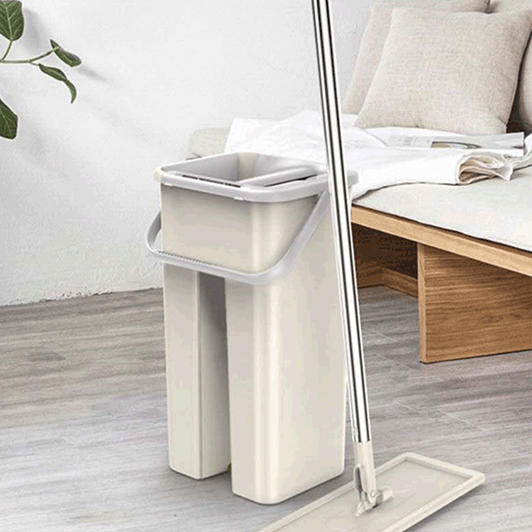 Factory wholesale hand-free washing Net red flat mop household wooden floor mop lazy mop shaking Mop Mop Mop Mop