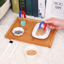 儿童早教蒙氏教具幼儿园区角益智磁铁吸铁石玩具日常生活科学探索