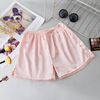 Silk safe trousers, protective underware, thin shorts, Korean style, loose fit, 2020