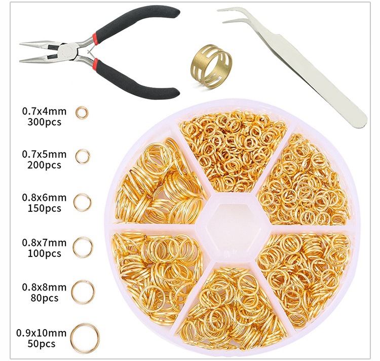 105g Weight DIY Jewelry Accessories Classification 1 Set Quantity Metal, Copper Material Printing Pattern Simple Style Style 1 Set Metal Copper Printing Simple Style 6