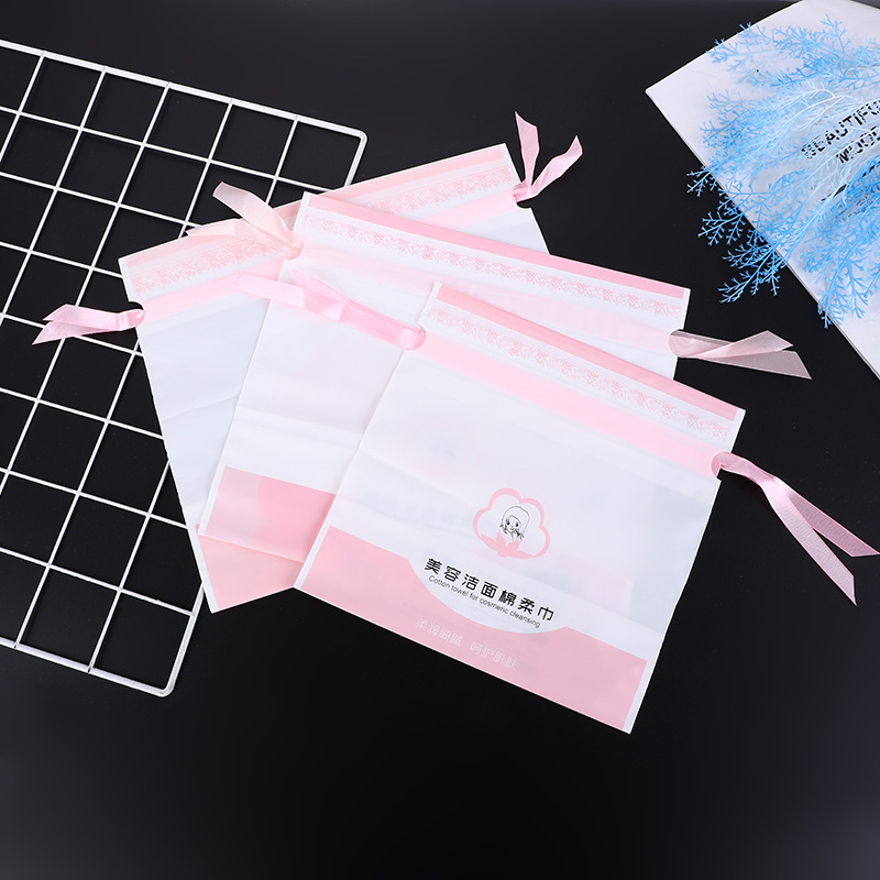 Toalla DE CARA bolsa de embalaje esmerilado bolsa de cordón calcetines ropa interior bolsa de cordón engrosada zapatos de viaje bolsa de almacenamiento colgante