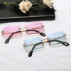 Square sunglasses, trend glasses, internet celebrity, gradient