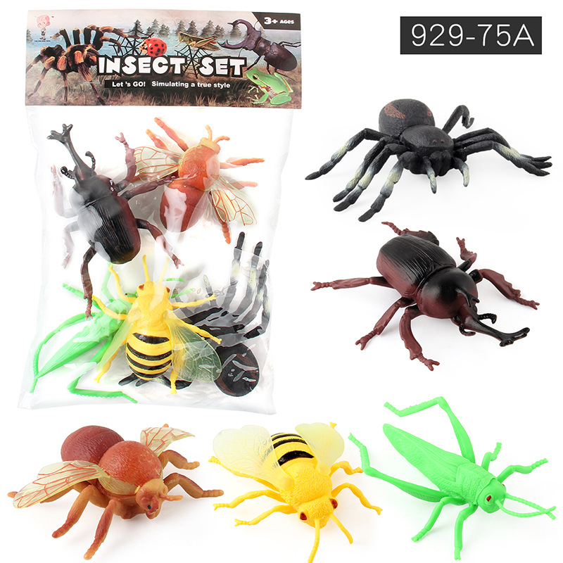 Transfronterizo nuevo BB llamado insecto Araña Rana modelo de reptil mesa de arena escena Ciencia y Educación cognitiva modelo animal