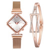 Brand fashionable watch, metal quartz set, simple and elegant design