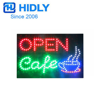 Открытое кафе Sign Cafe Signature Coffee Shop The Signboard Led Little Lighting персонаж
