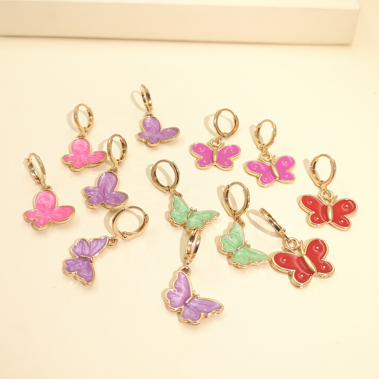 Fashion Butterfly Earrings Korean Temperament Elegant Butterfly Fresh Simple Earrings Wholesale display picture 25