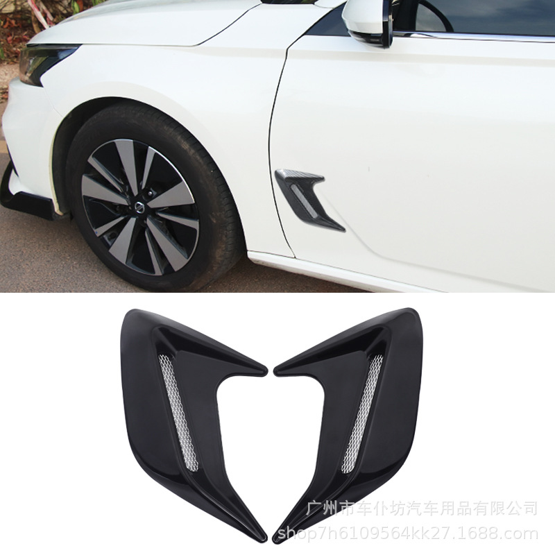 Car shark gills simulation air outlet side vent engine hood…