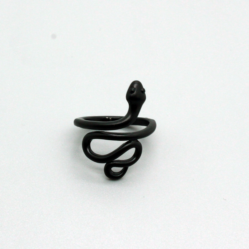 Korean retro cute frosted snake ring