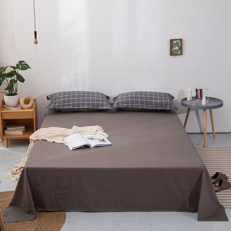 御珊家纺纯棉床单单件印花卡通防滑斜纹学生被单双人全棉床单枕套|ru