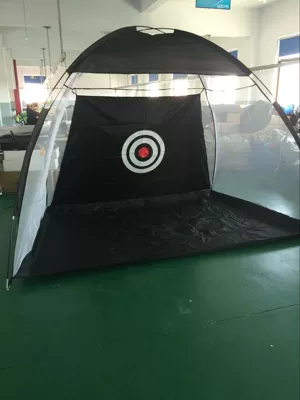 Golf practice net indoor practice net practice net strike cage manufacturers wholesale a generation of hair (Çadırlar) - black-front-300cm-x-rear-240cmx-deep-180cm-x-high-200cm