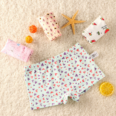 女童内裤纯棉三角3宝宝中大童5平角四角15岁婴幼儿童内裤女孩短裤