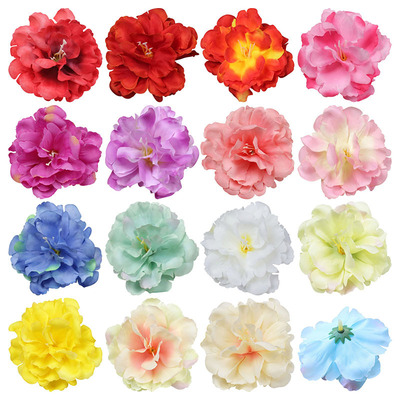 DIY Simulation of flowers Tourist attractions bulk Fabric art Artificial flower parts Wild Peony Flower head Silk flower 61