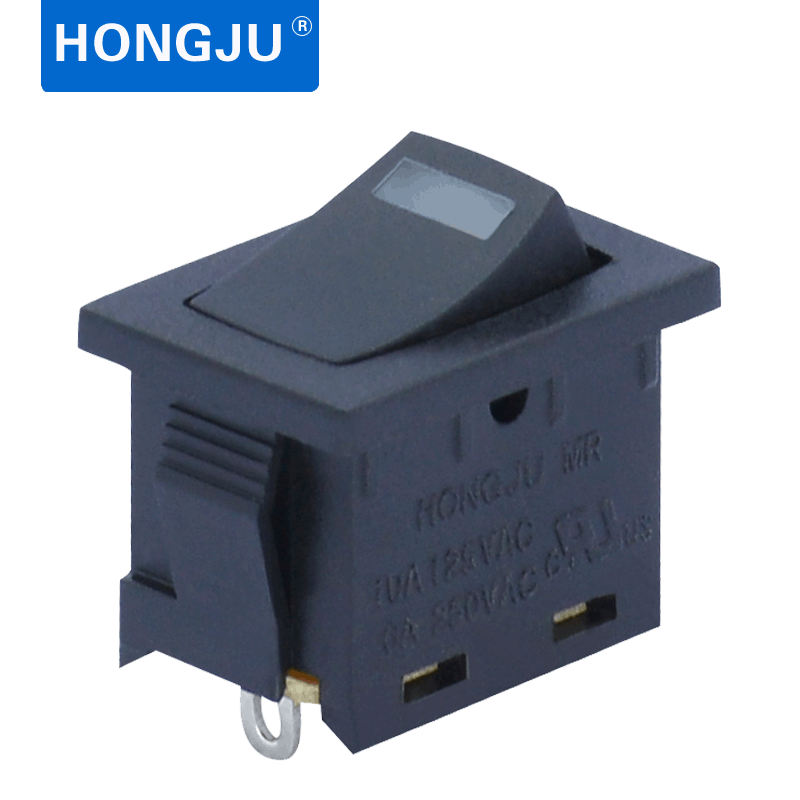 HONGJU  带LED灯红色3V小视窗船型开关 CQC  UL VDE