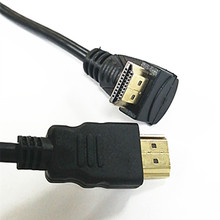 HDMI线90度 外弯头  hdmi高清线 厂家直销 1.4版 电脑连接线 3D