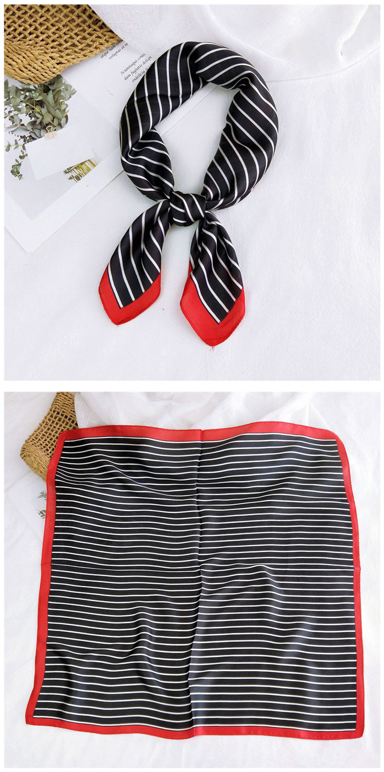 50g Weight Silk Scarf Classification Casual Occasion Satin Material Printing Pattern Spring&Summer, Autumn Season Women's Gender Simple Style Style Women's Simple Style Printing Satin Silk Scarf 6