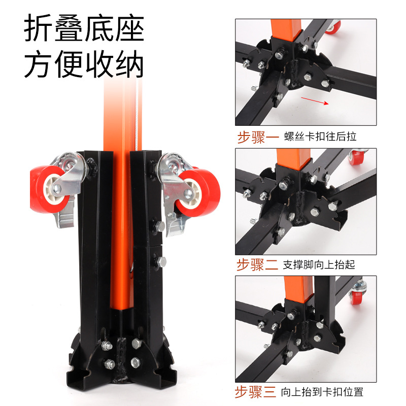 升降式电锤支架吊顶打孔伸缩杆冲击钻架子天花板打眼撑杆钻孔神器