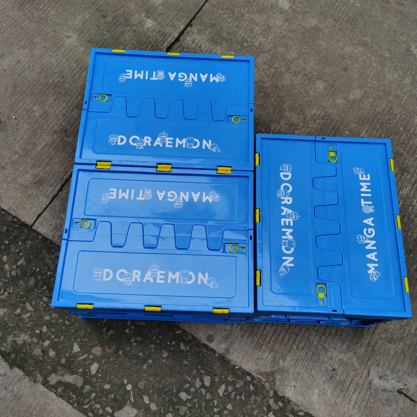 厂家生产连盖塑料折叠箱 塑料折叠周转箱 可折叠塑料储物箱