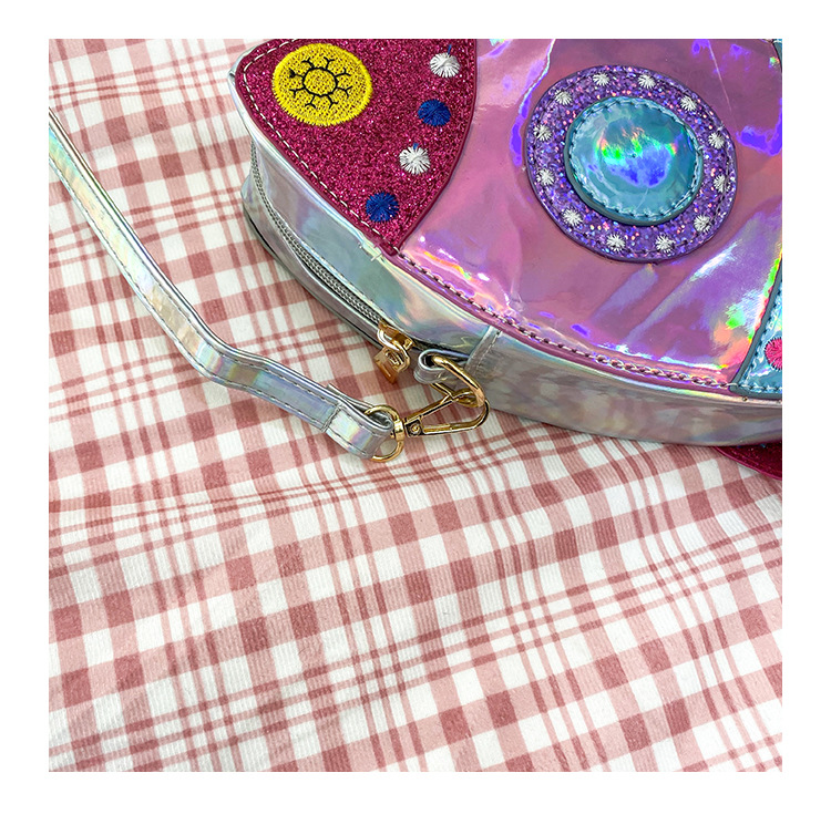 Korean New  Fashion Creative Funny Personality Laser Sequins Spaceship Rocket Modeling Crossbody Bag Wholesale display picture 64