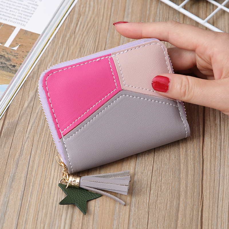 Wholesale Fashion Korean Short Card Zipper Cute Card Holder Coin Bag Zipper Card Holder Coin Purse Girl Wallet Wholesale nihaojewelry