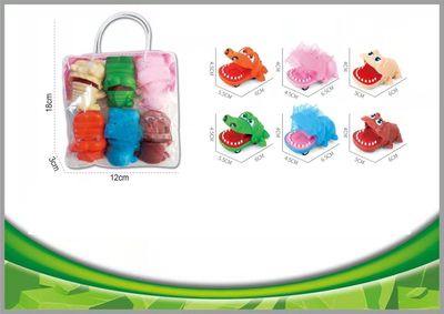 儿童卡通咬手鳄鱼河马恶犬惯性车动物迷你回力车玩具益智小礼品|ms