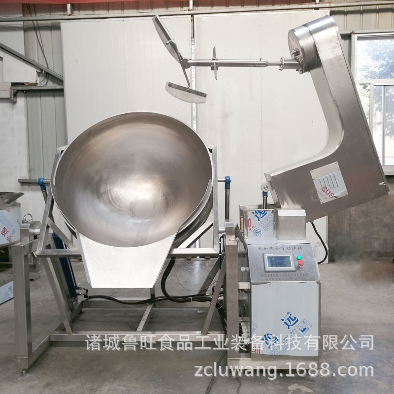 厂家定做调料包行星搅拌炒锅 全自动微电脑控制行星搅拌炒锅