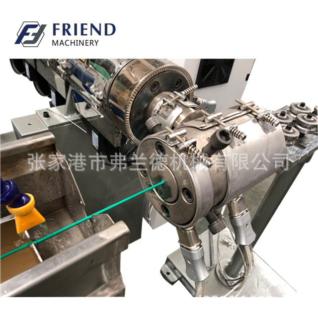 塑料PVC/PE/TPU铁丝不锈钢管型材包覆挤出设备