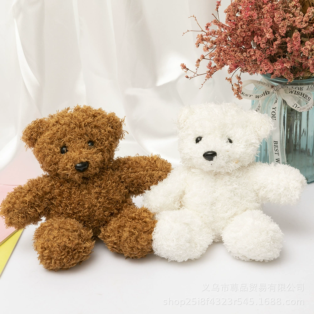 18 см длинные волосы Xiao Di сидящий медведь фабрика розетка сумка плюшевая игрушка маленький кулон одежда кукла