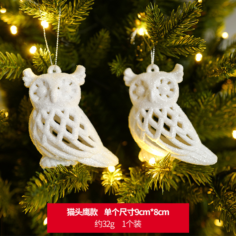 Qingqi 2022 nuevas decoraciones de Navidad exquisito lindo dibujos animados mini árbol de Navidad pequeño colgante accesorios diseño