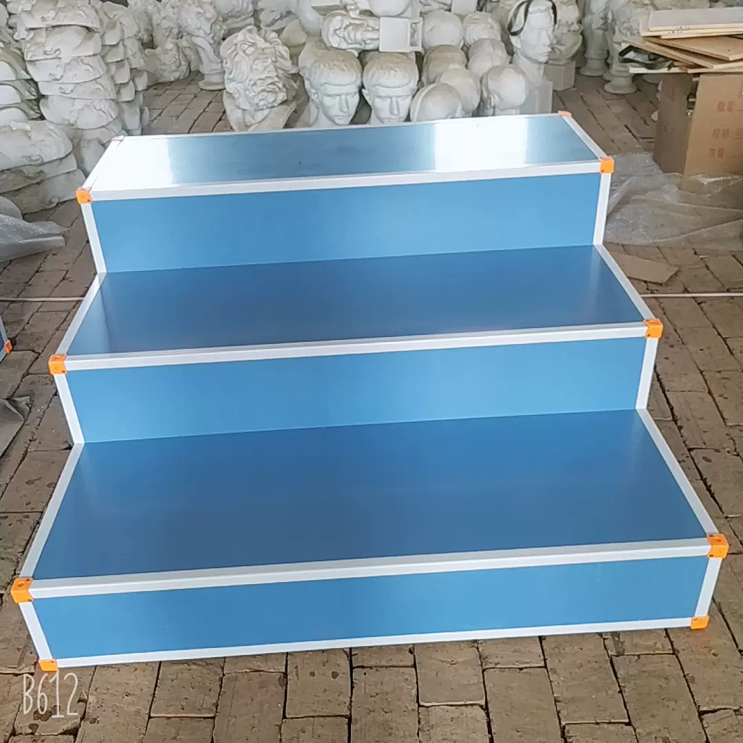 钢架式三阶合唱台厂家直供铝合金包边合影台领奖台指挥台组合舞台