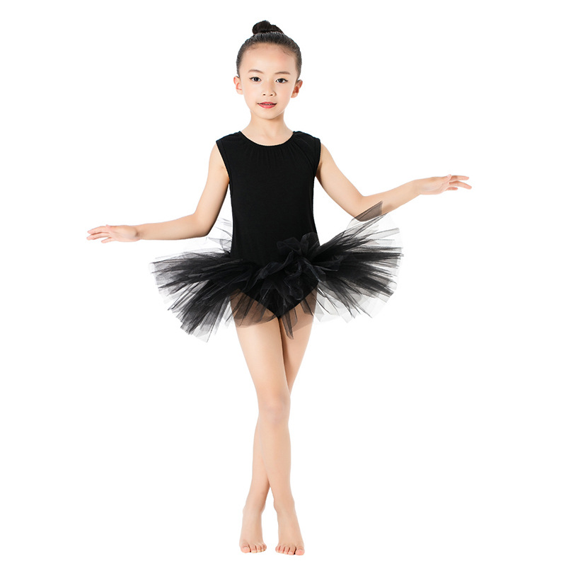 Dance clothes children's long-sleeved short-sleeved girls' ballet dress performance clothes children's grading one-piece clothes factory wholesale
