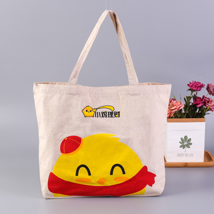厂家直供棉布帆布袋 广告购物袋卡通学生培训袋 定制LOGO空白批发